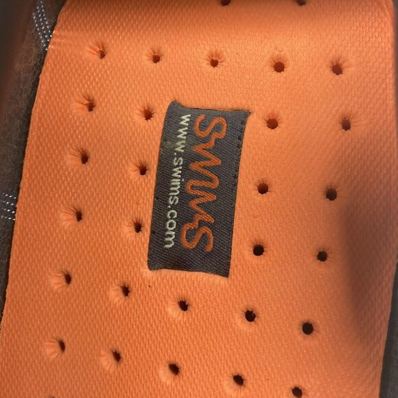 Swims Shoes Mens Size 9 Blue Orange Mesh Lace Up Loafers Water Resistant Comfort - Picture 14 of 15